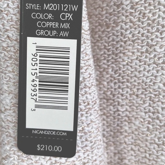 NWOT NIC + ZOE Women's Copper Shine Blazer sz 3XL - Picture 12 of 12